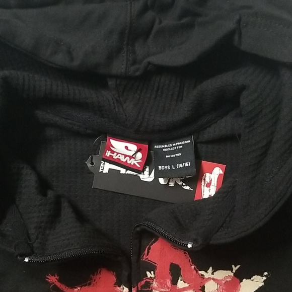 Vintage NWT Boys Large Tony Hawk Zip up Sweatshirt - Picture 9 of 10